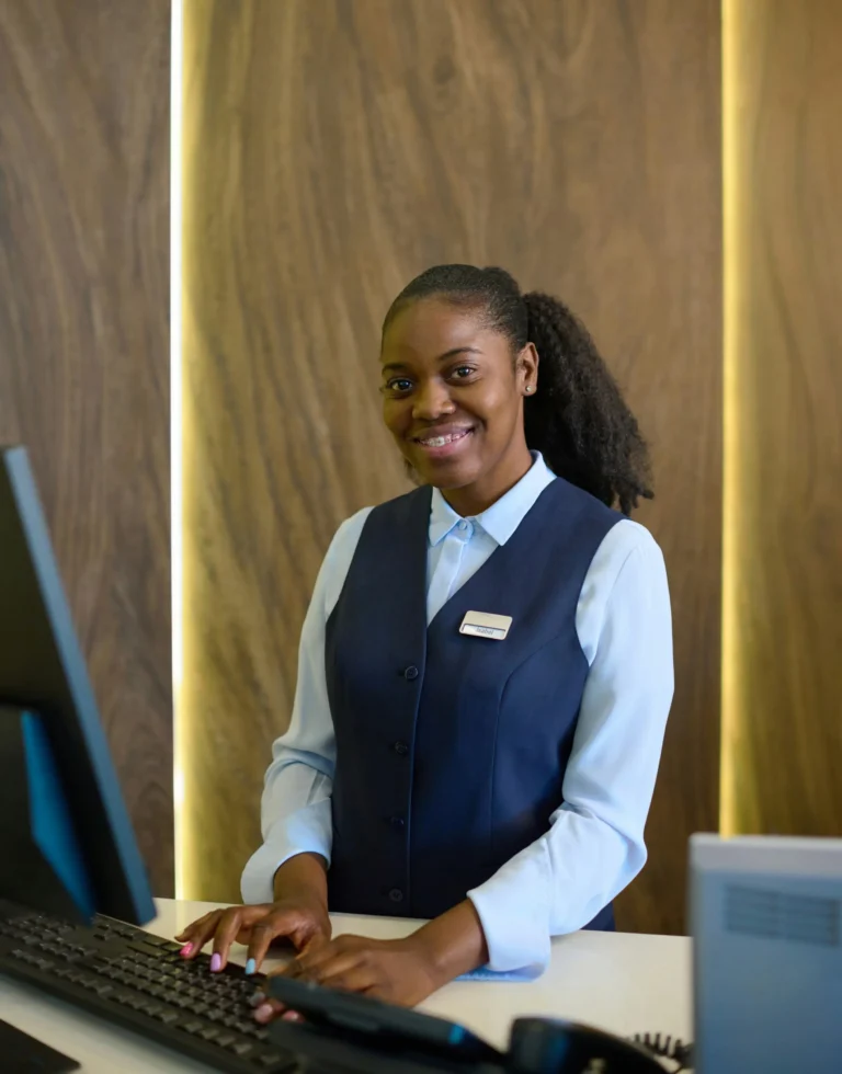 Front desk girl